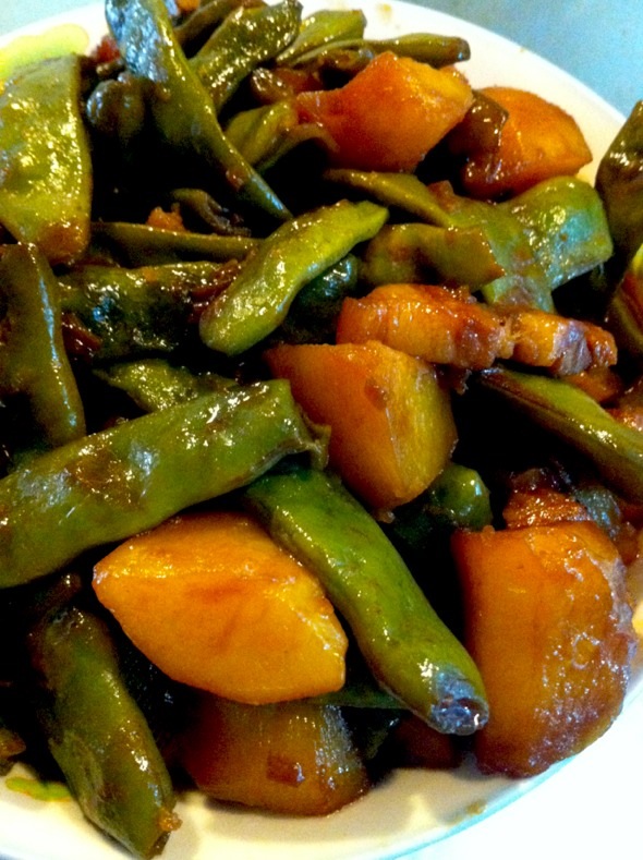 土豆排骨炖豆角的做法黑米补肾的吃法图片