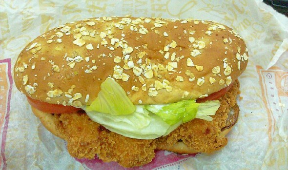 麦香炫辣鸡腿堡